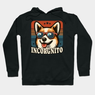 Retro Corgi Going Incognito - Incorgnito Hoodie